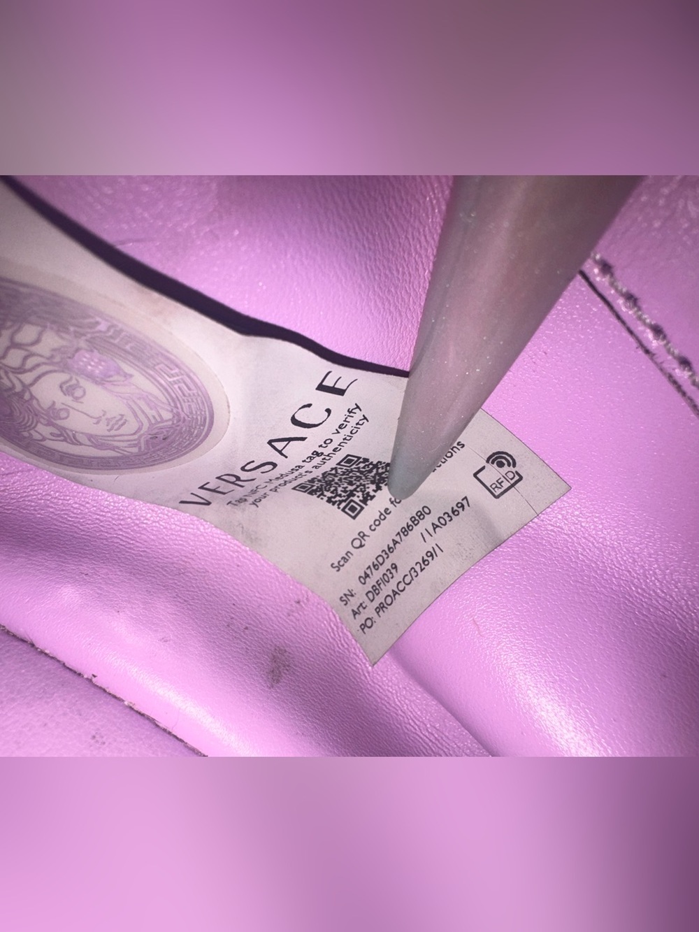 Fendace La Medusa Bag w/ gold chain Fendi & Versace Collaboration 2022 , AS IS - Picture 12 of 17